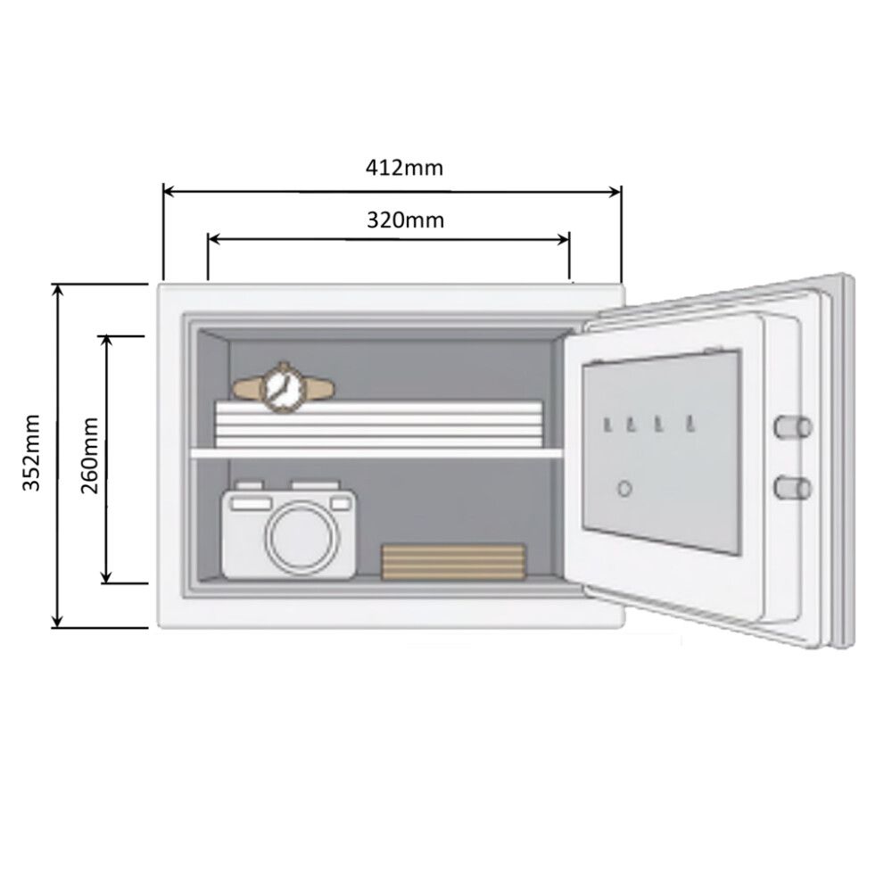 Tulekindel seif Yale YFM-352-FG2