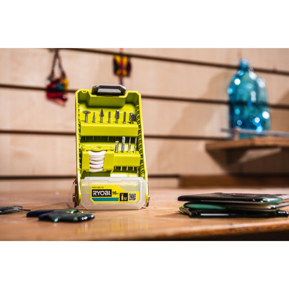 Nikerdamis- ja graveerimiskomplekt Ryobi RAR100K-16