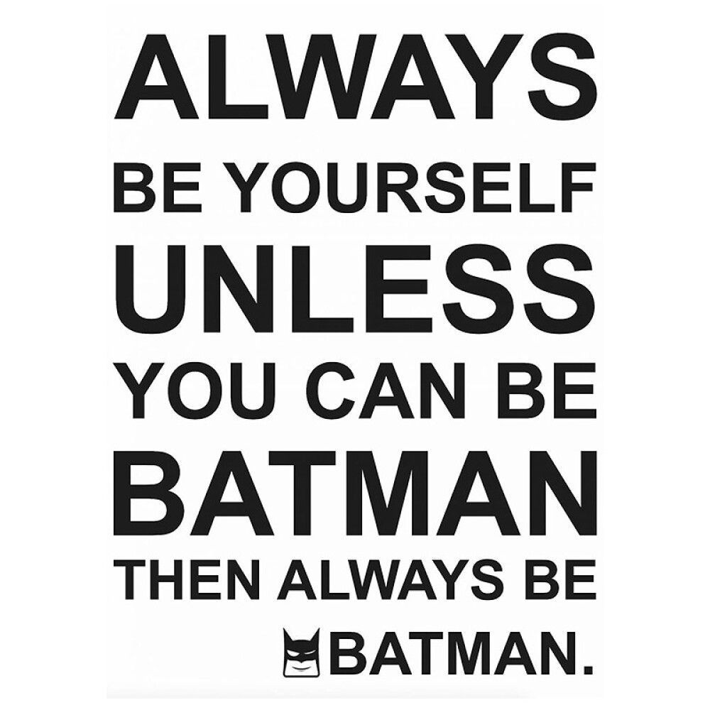 Posterkleebis Plage Batman