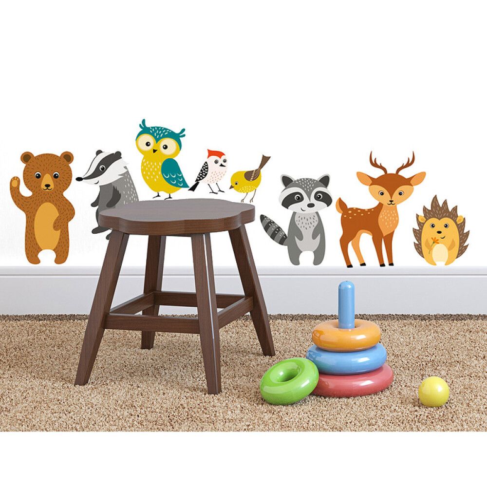 Posterkleebis Plage Metsaloomad