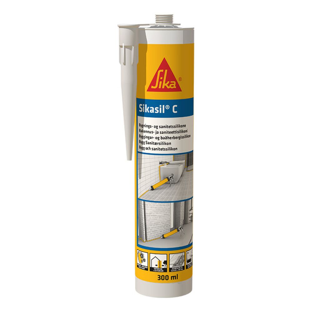 Sanitaarsilikoon Sikasil-C 300 ml