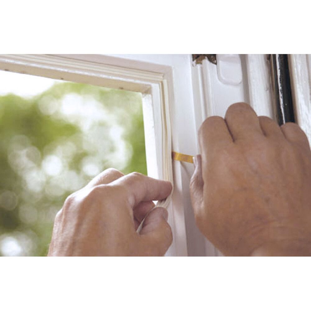 Aknatihend tesamoll® E-profiil 6 m x 9 mm x 4 mm, valge