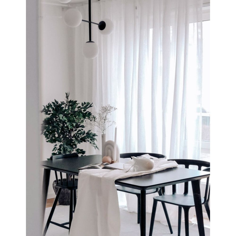 Kardin Hasta Skimra 268 x 280 cm, valge