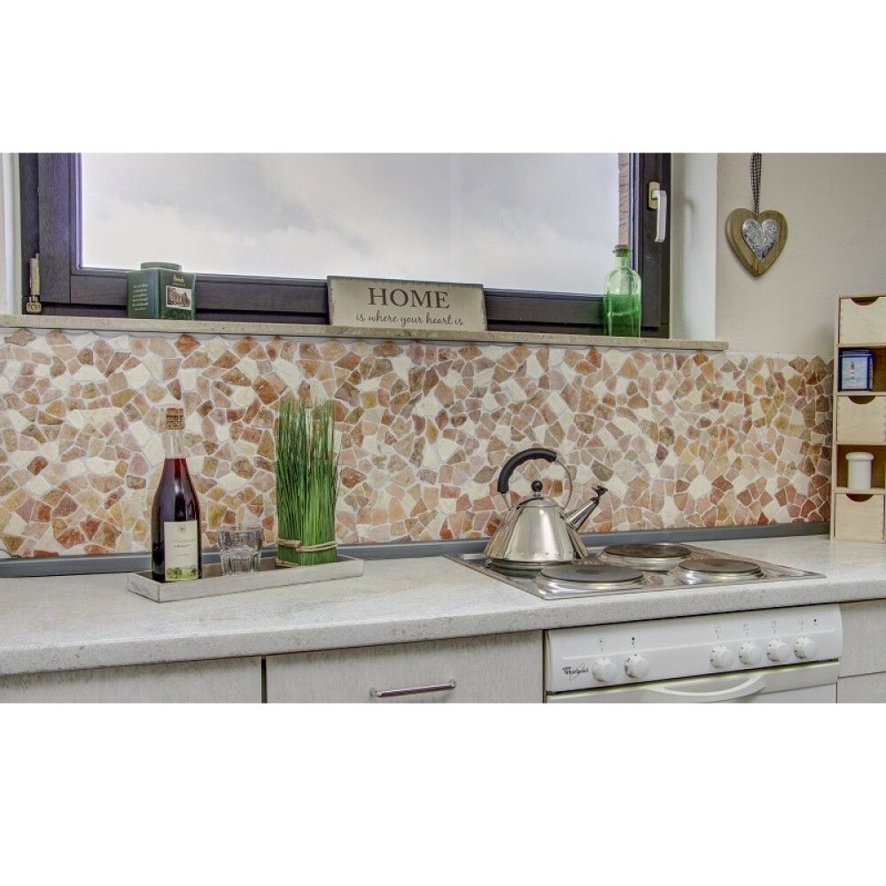 Looduskivimosaiik HuH Mosaik Bali Ciot mix RossoCream 30,5 x 30,5 cm