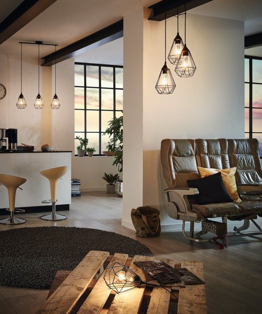 Lauavalgusti Eglo Tarbes, must