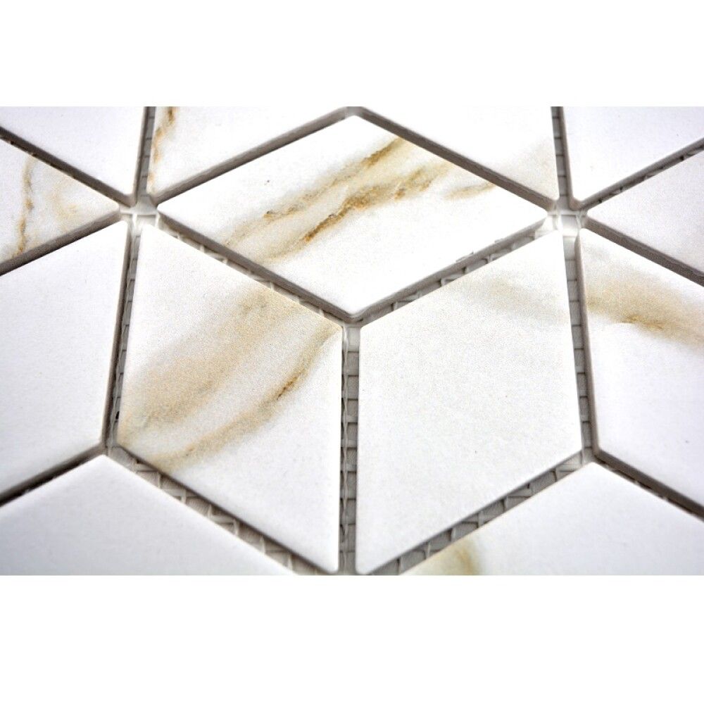 Mosaiik Fliesen Diamant Calacatta 26,6 x 30,5 cm