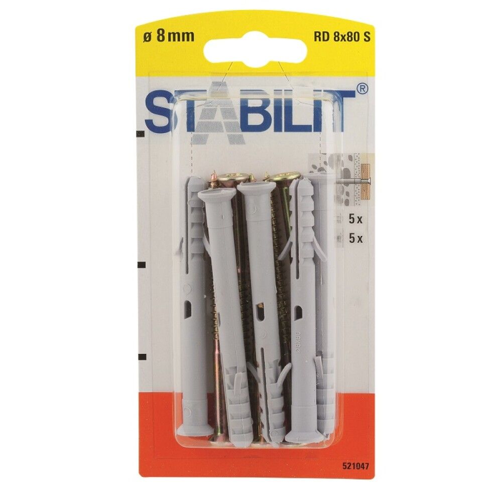 Tüübel kruviga 8/80 S kruvi 5,5 x 85 mm