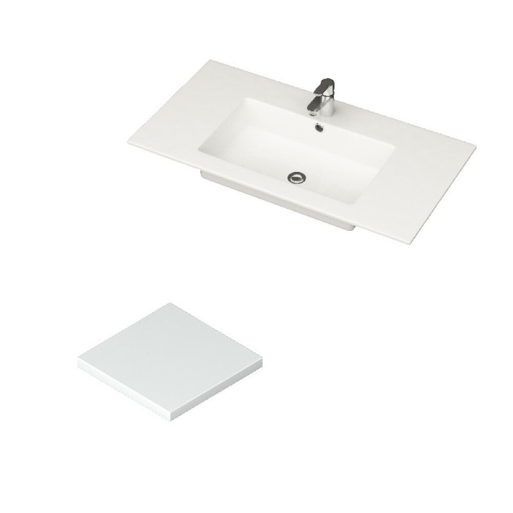 Töötasapind valamuga Skärgård IQ valge 50 cm