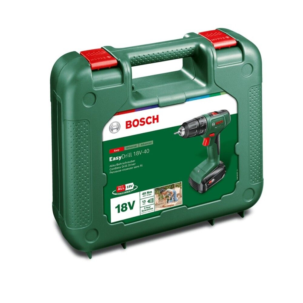 Akutrell-kruvikeeraja Bosch EasyDrill 18V-40 2 Ah