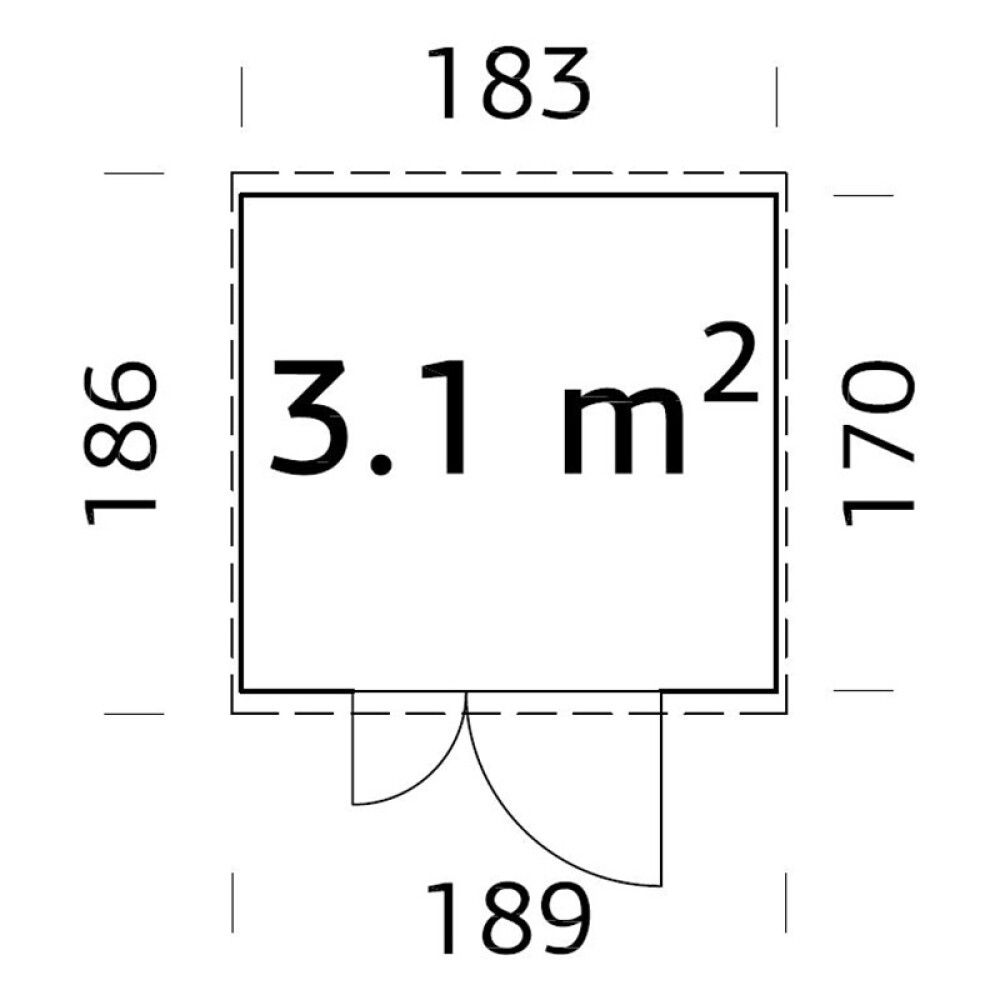 Aiakuur Palmako Leif 3,0 m²