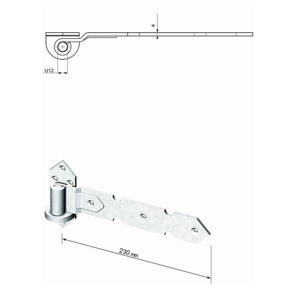 Hingede komplekt Palmako Kelda väravale