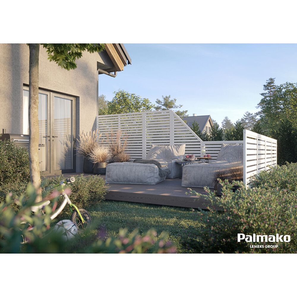 Aiaelement Palmako Nina 180 x 180 cm, valge