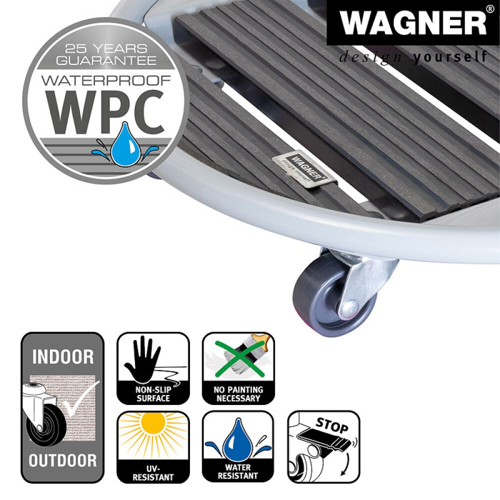 Lillepoti alus Venezia 38 cm, antratsiit