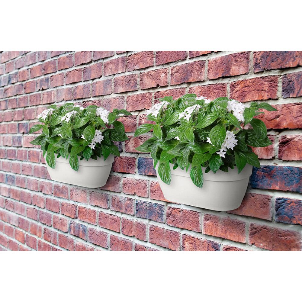 Seinaampel Elho Vibia Campana 35 cm, looduslik valge