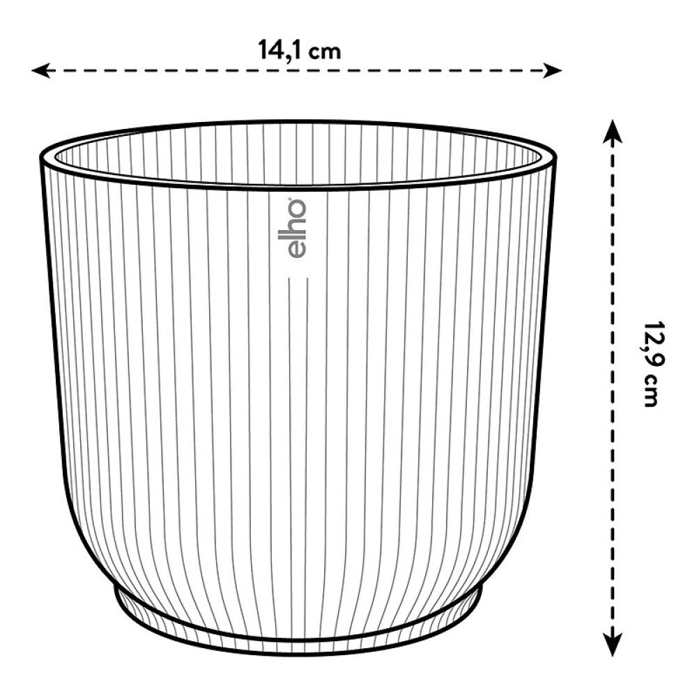 Ümbrispott Vibes Fold Ø 14 cm, roheline