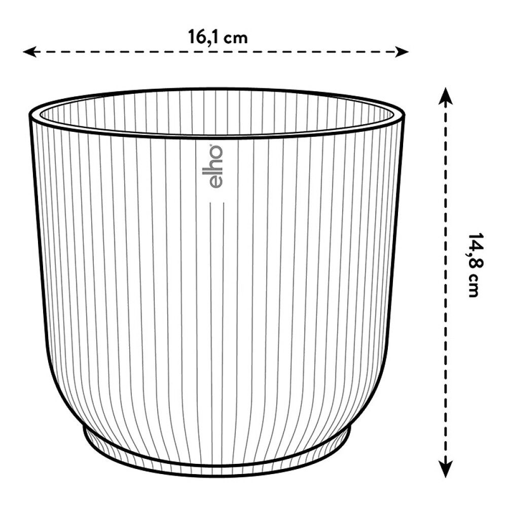 Ümbrispott Vibes Fold Ø 16 cm, roheline
