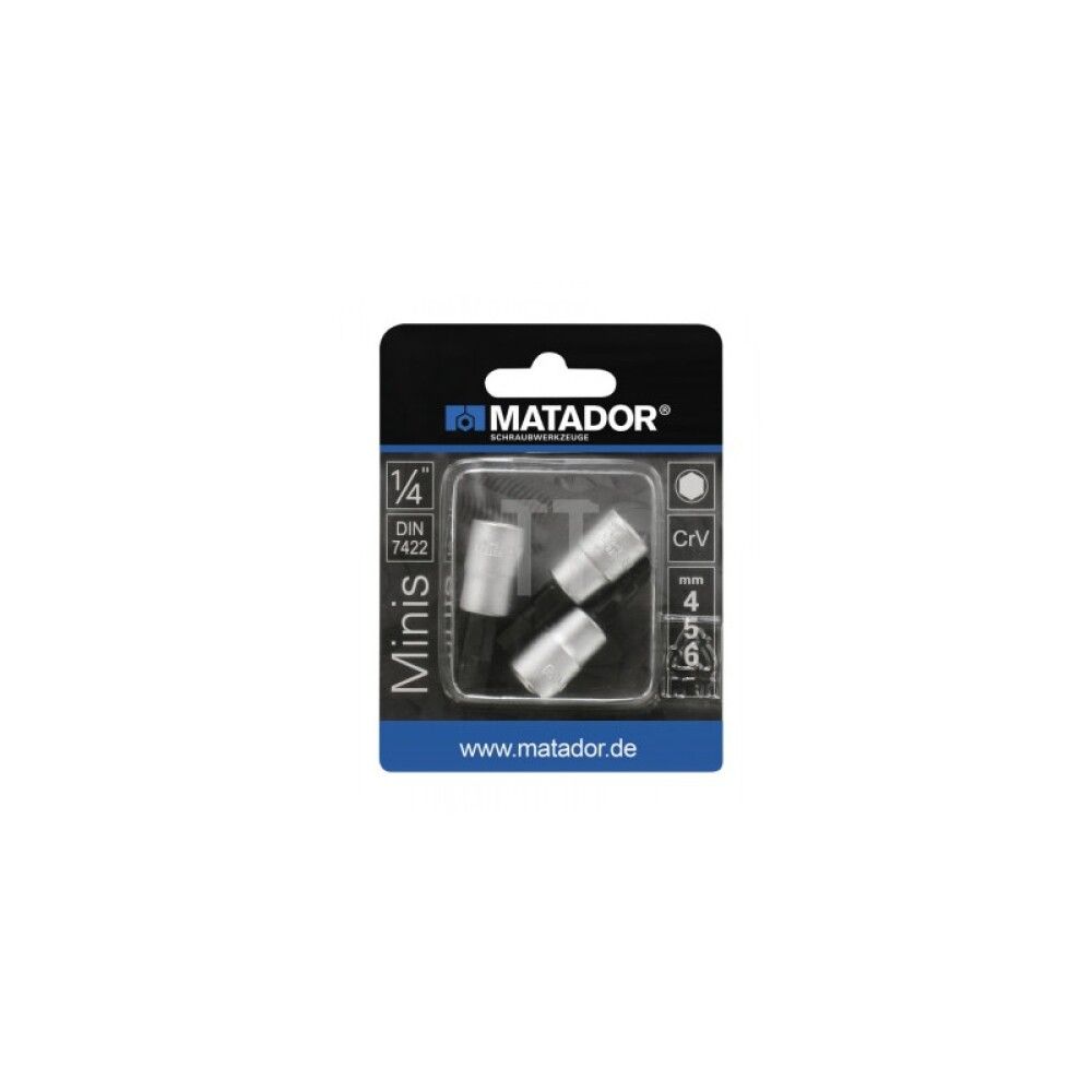 Padrunvõtmete komplekt Matador 4-6 mm