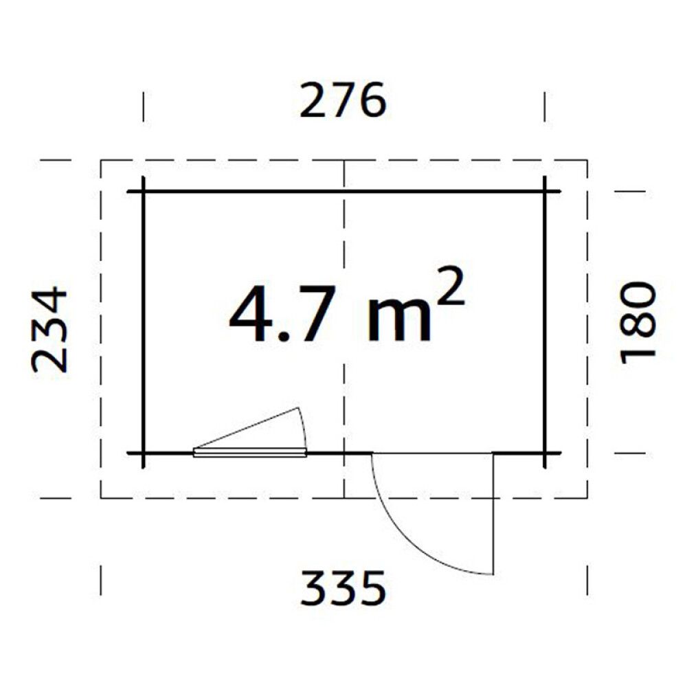 Aiakuur Palmako Klara  4,7 m²