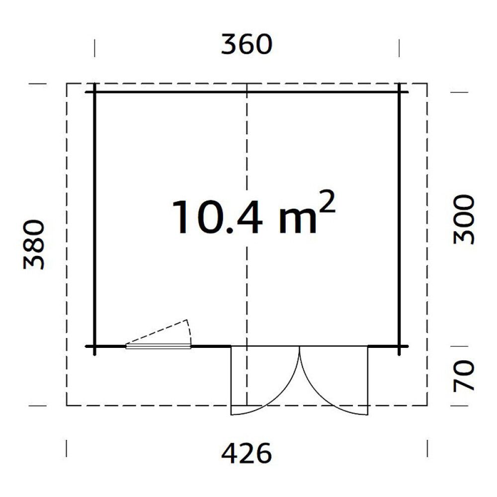 Aiakuur Palmako Emma 10,4 m²