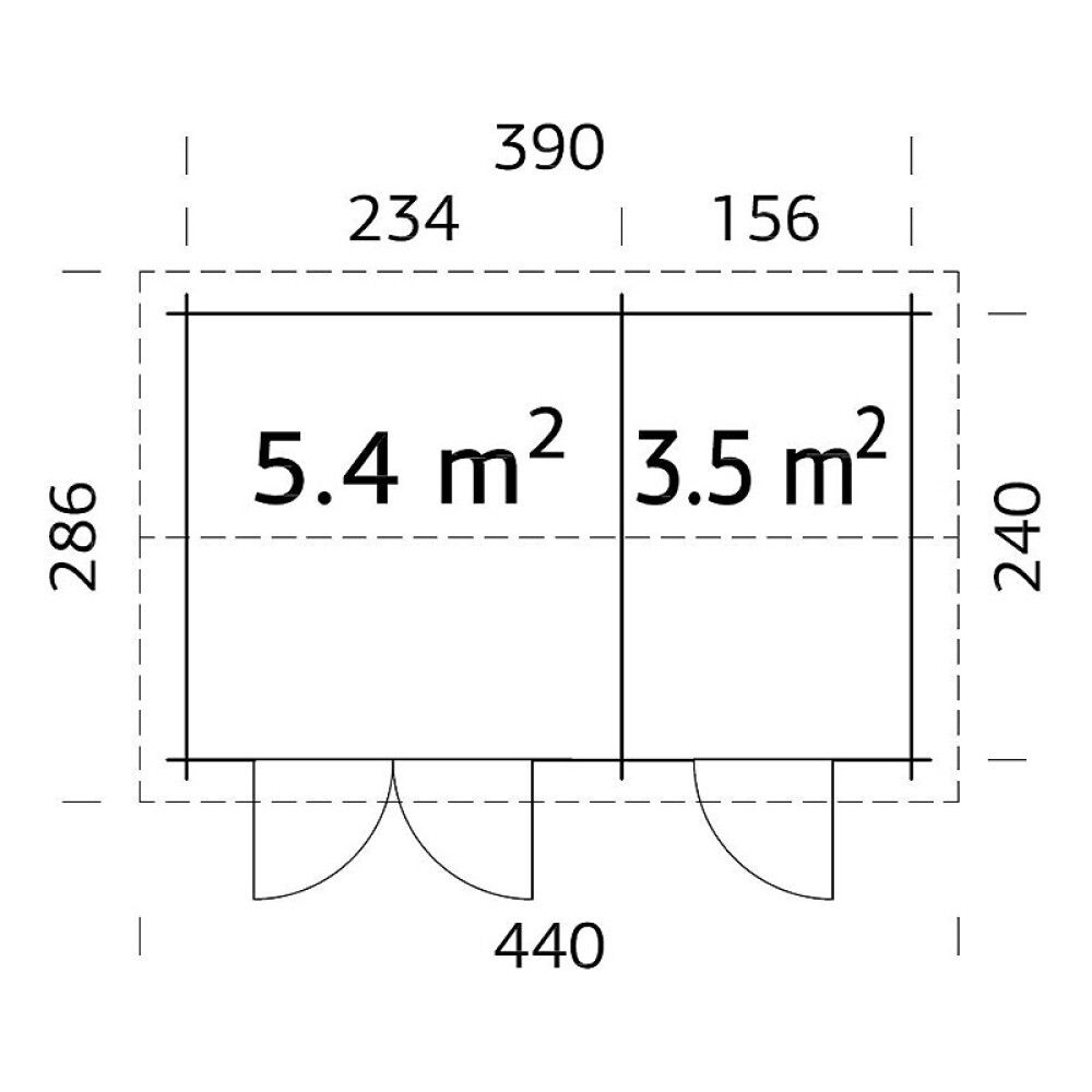 Aiakuur Palmako Jari 8,9 m²