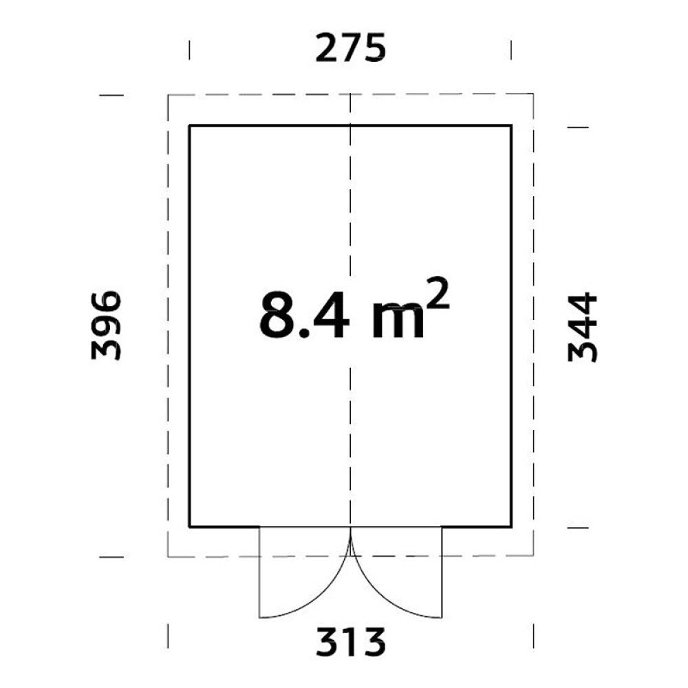 Aiakuur Palmako Martin 8,4 m²
