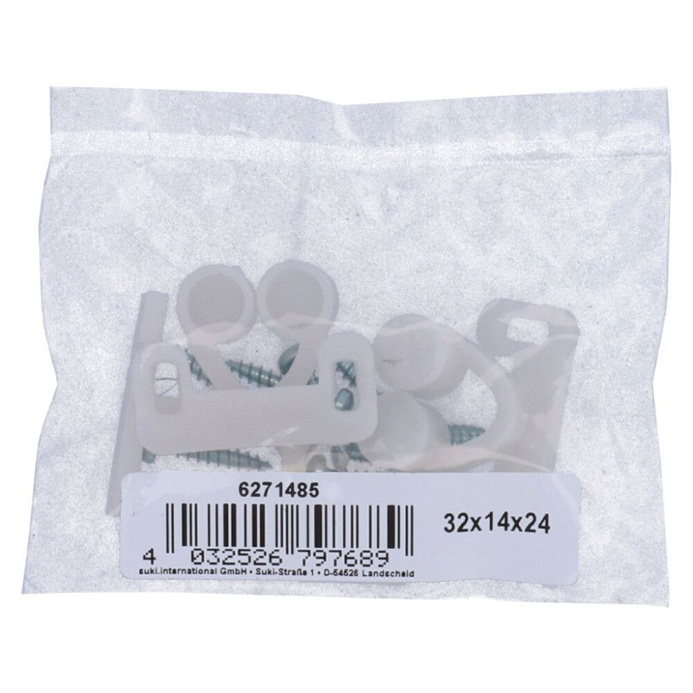 Lukk plast valge 32 x 14 x 24 mm