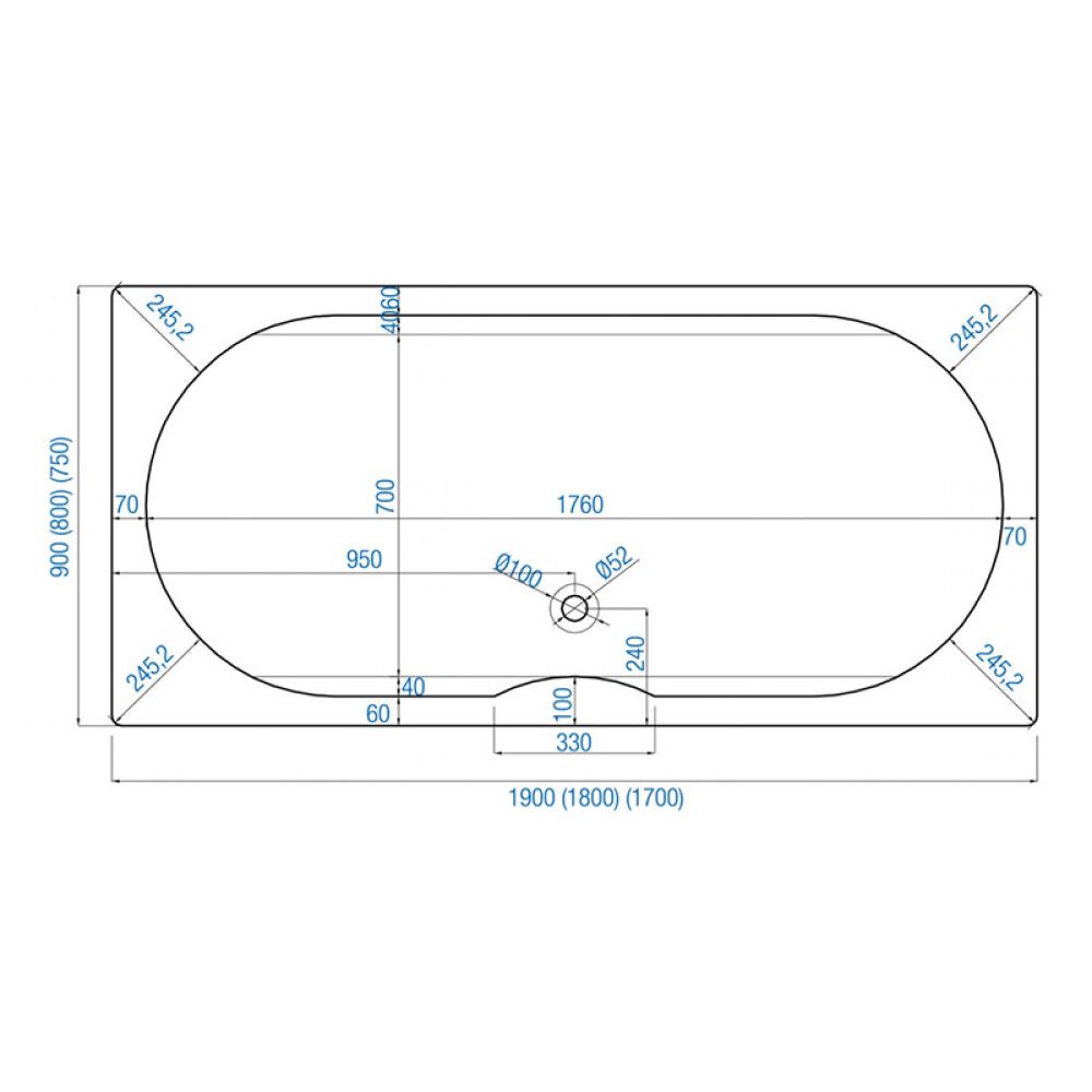 Vann Camargue Montpellier kahele 80 x 180 cm