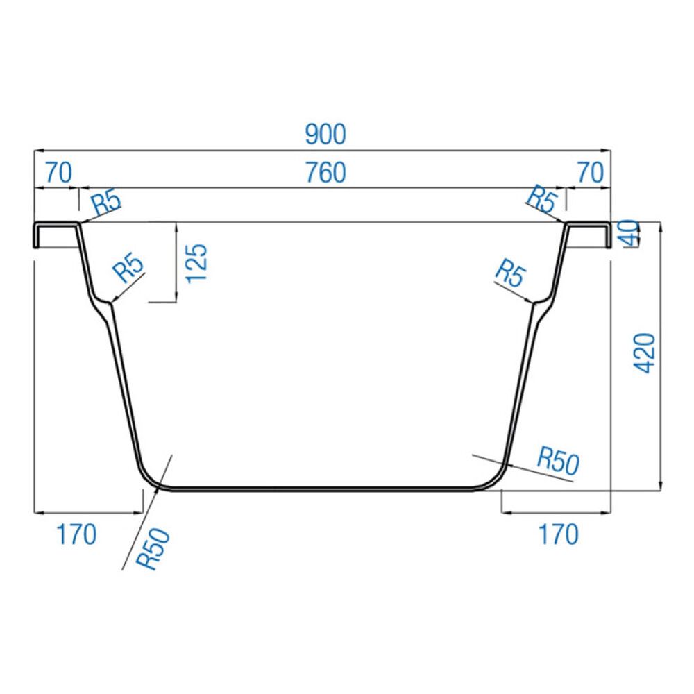 Vann Camargue Montpellier kahele 80 x 180 cm