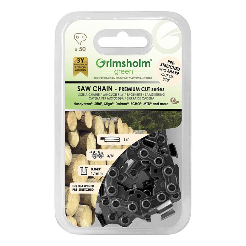 Saekett Grimsholm Premium Cut 3/8" 1,1 mm, 50