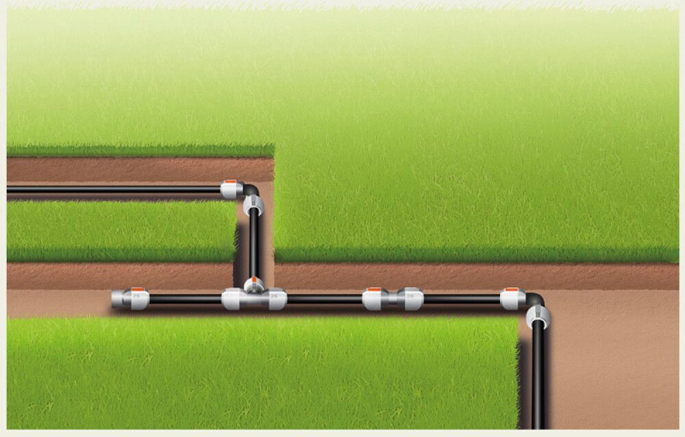 T-liitmik Gardena 25 mm