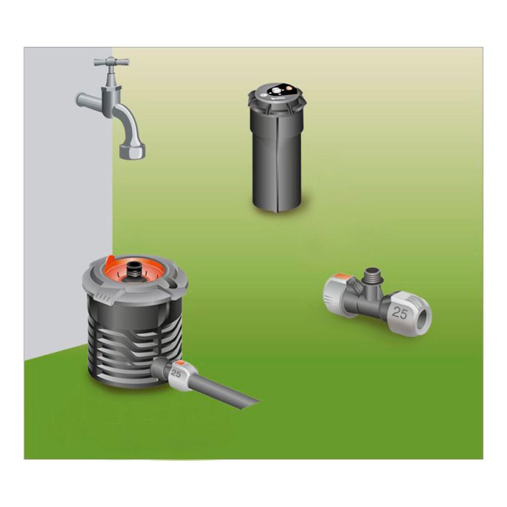 T-liitmik Gardena 25 mm x ½'' väliskeere