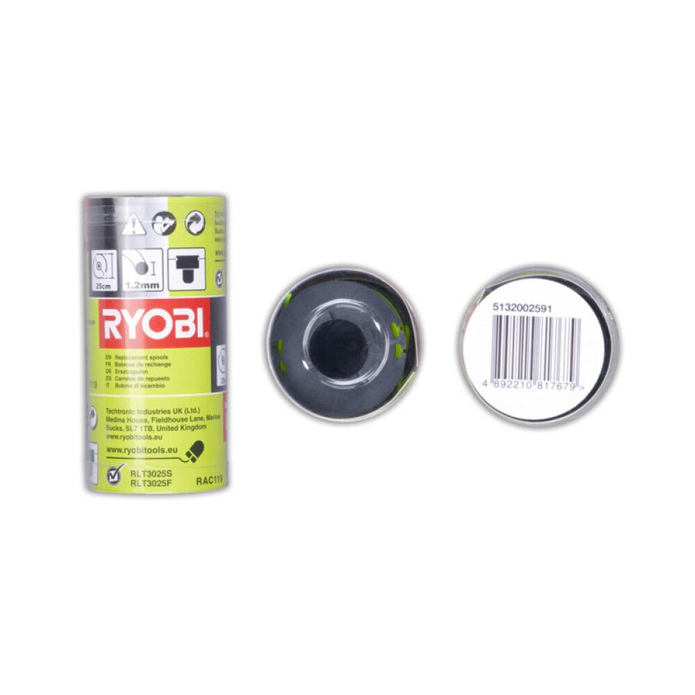 Asenduspool jõhviga Ryobi RAC119 3 tk