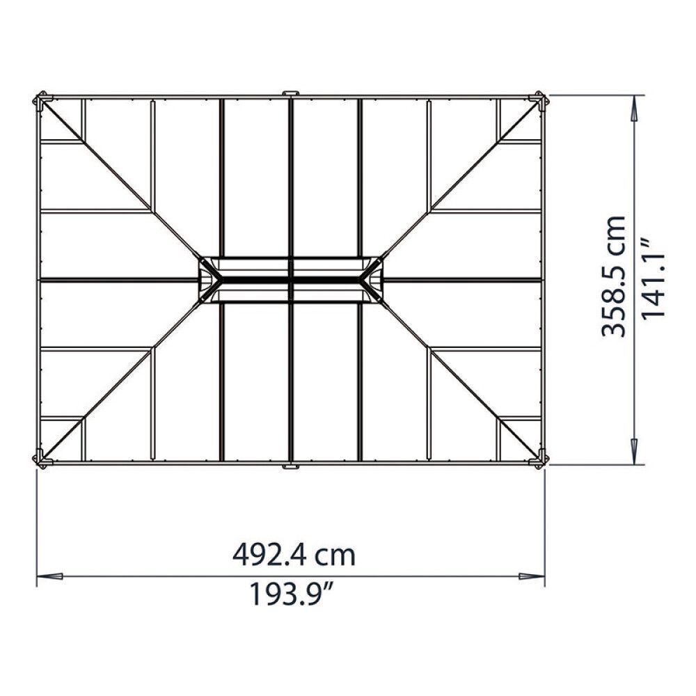 Paviljon Palram-Canopia Martinique 3,59 x 4,93 m