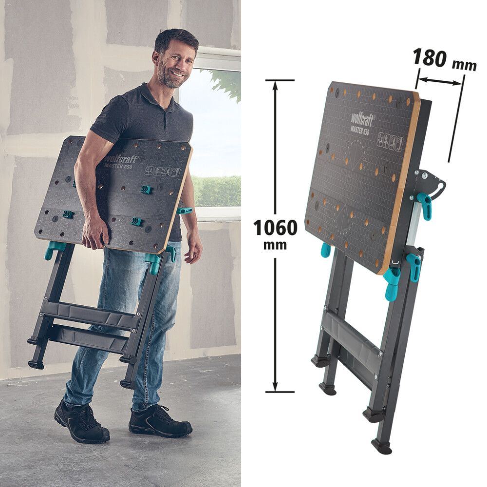 Töölaud Wolfcraft Master 650 Ergo