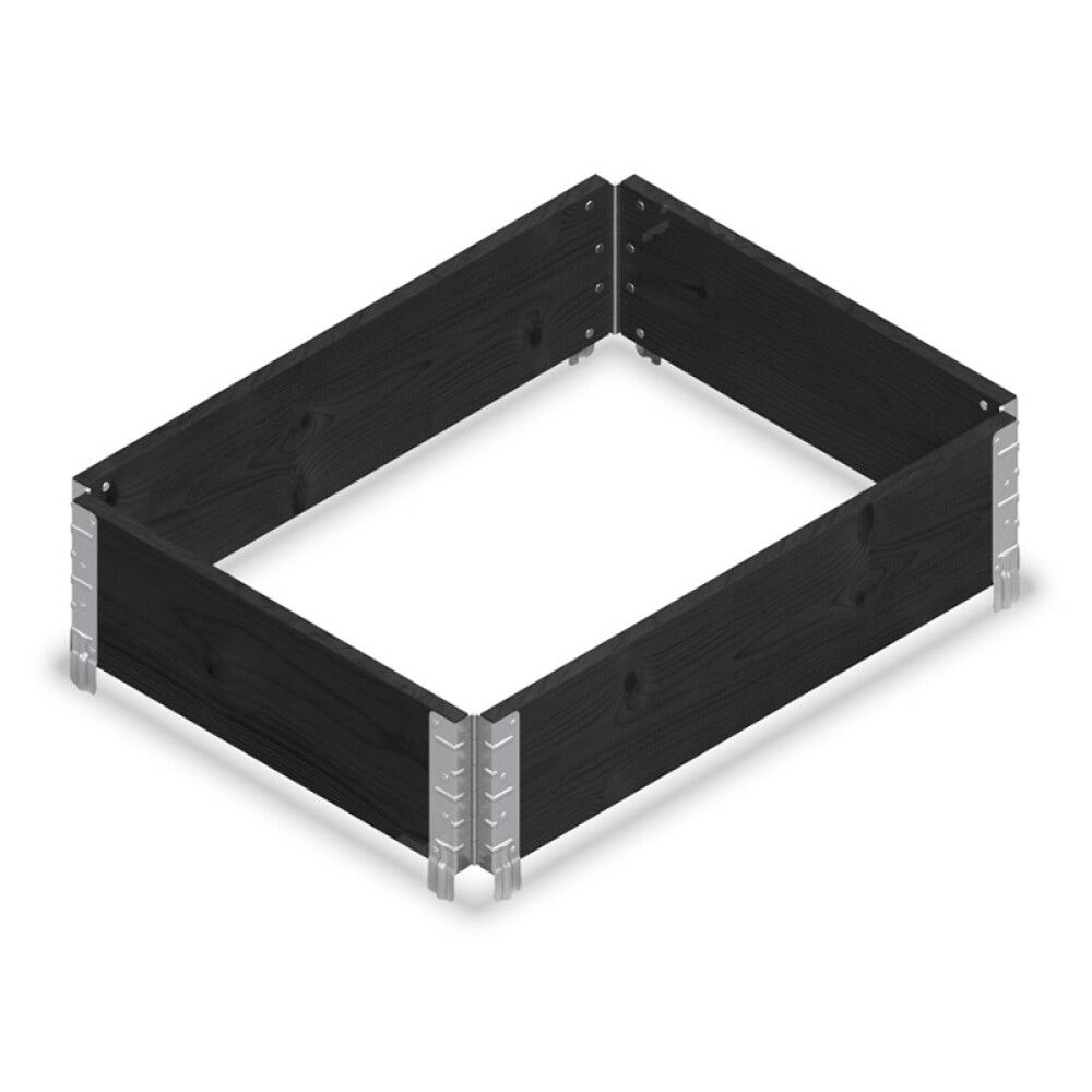 Istutuskast 80 x 60 x 20 cm, must