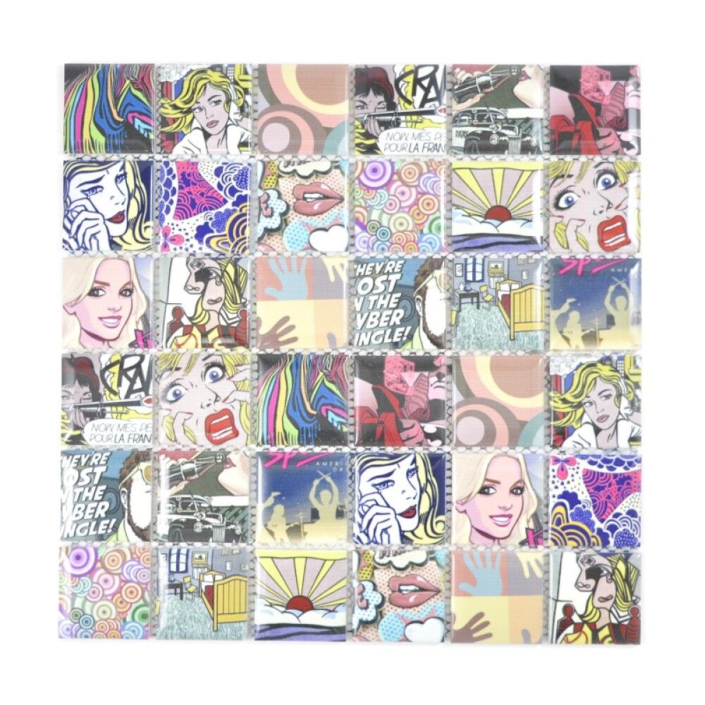 Mosaiik Quadrat Mix CG POP 30 x 30 cm