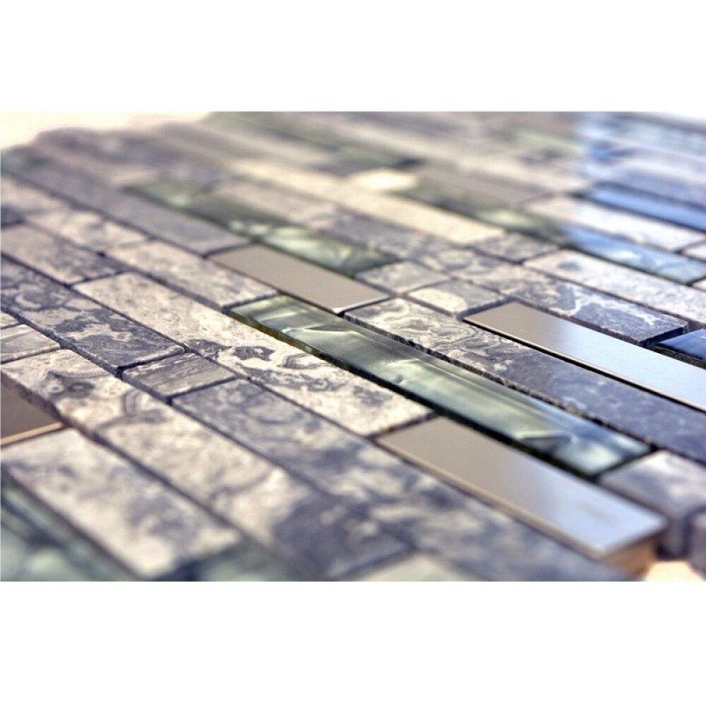 Klaas-/kivimosaiik Mix hall 30 x 30 cm
