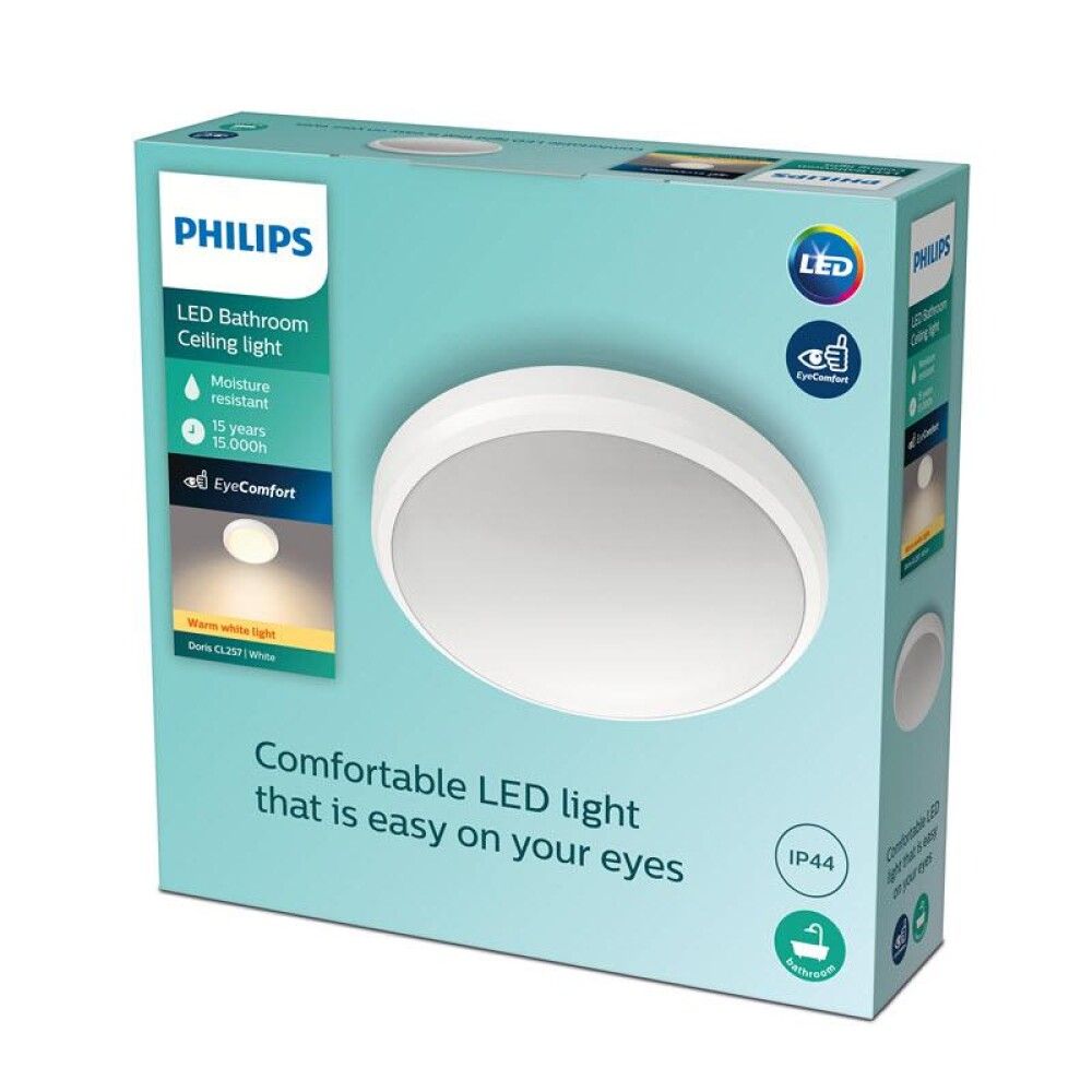 Vannitoavalgusti Philips Doris CL257, 6 W,  2700 K, valge