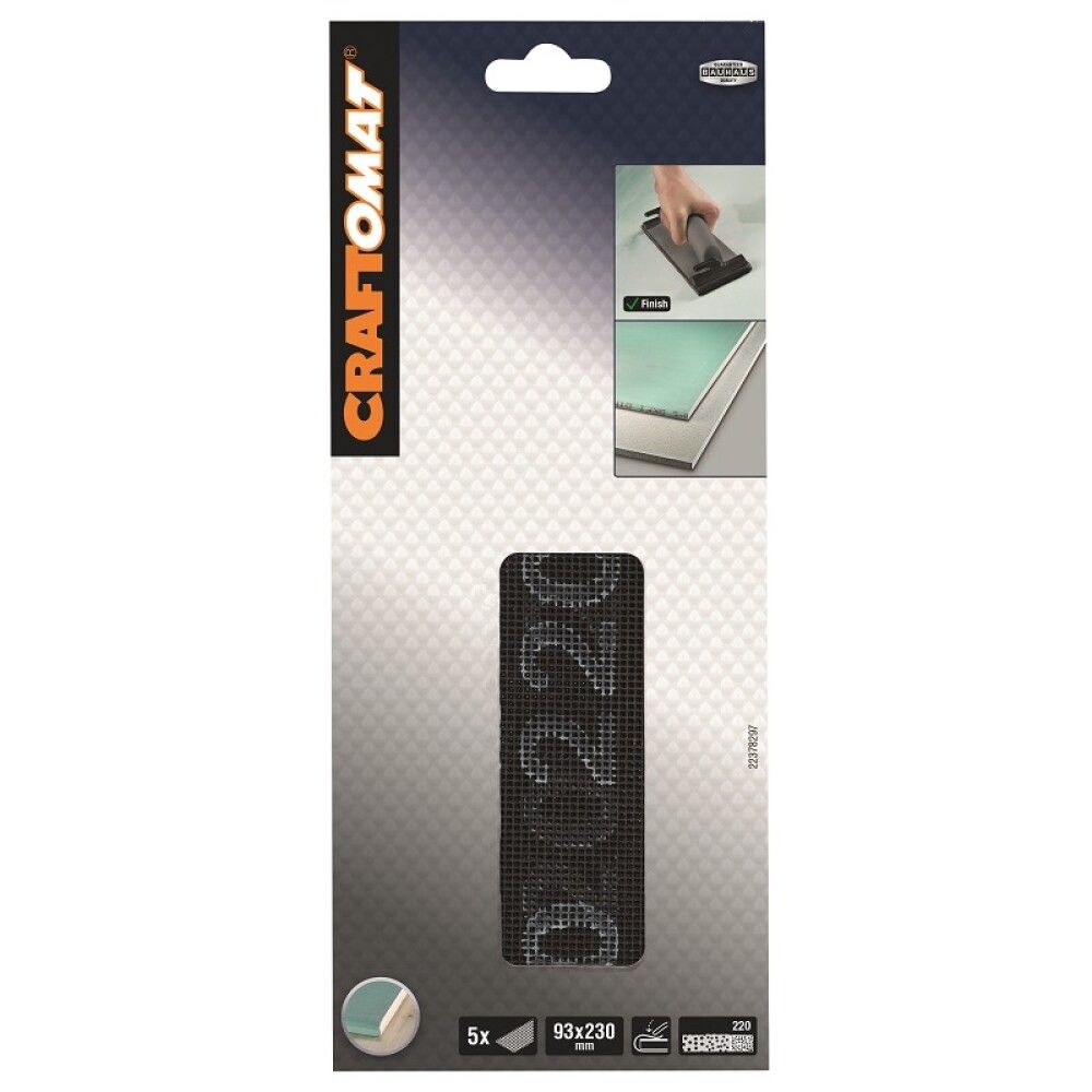 Liivapaber Craftomat 93 x 230 mm K220 5 tk