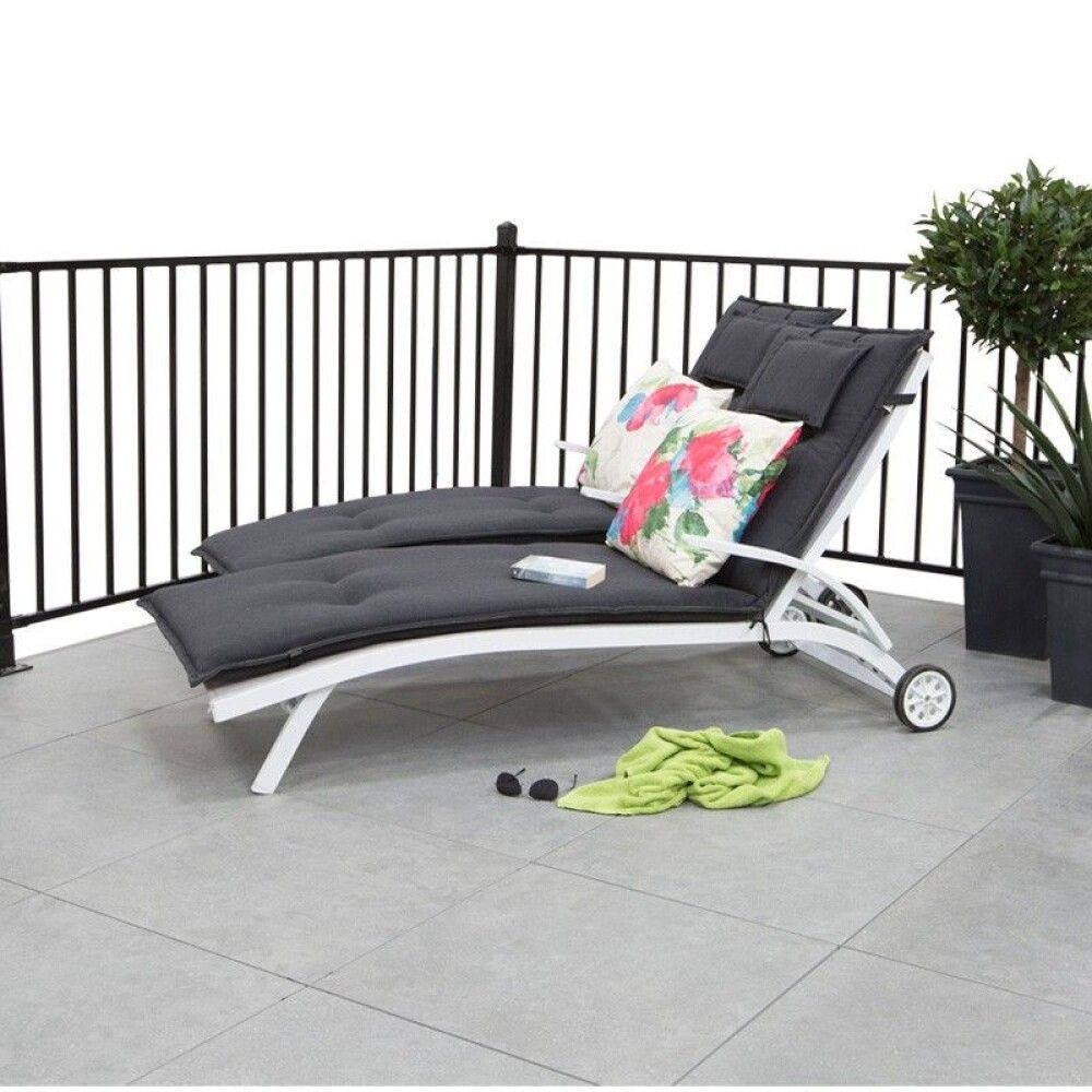 Lamamistooli kate Sunfun Claphan 190 x 60 x 8 cm, tumehall