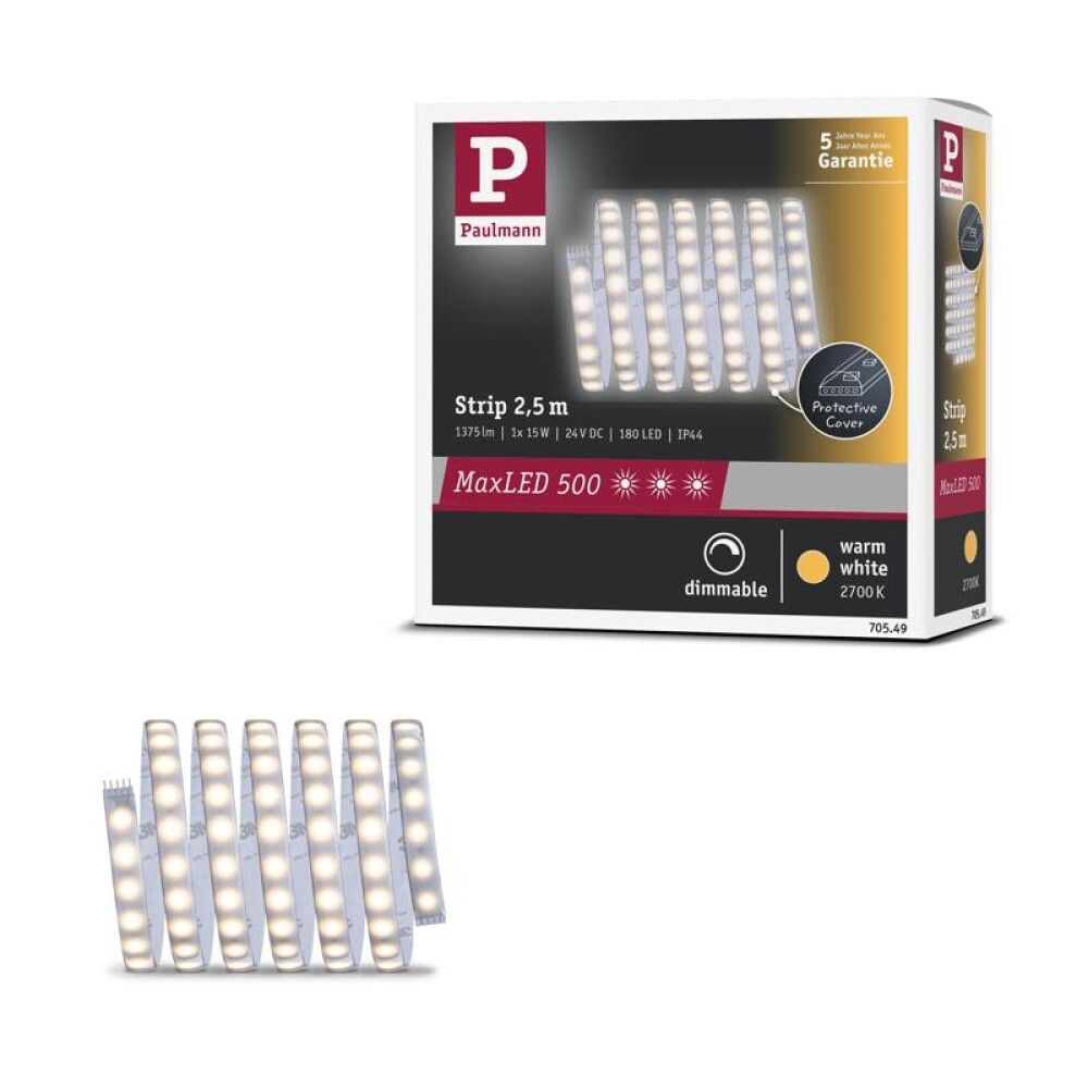 LED- valgusriba Paulmann Maxled 500 2.5m 15W 2700K hõbe