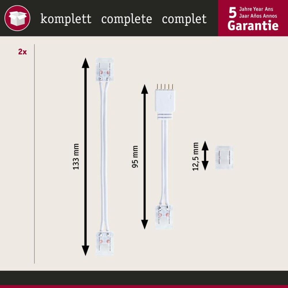 MaxLED ühenduskomplekt Paulmann valge