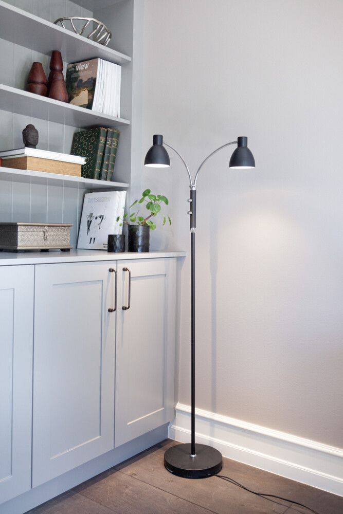 Põrandavalgusti Halo Design  Hudson  2-osaline must