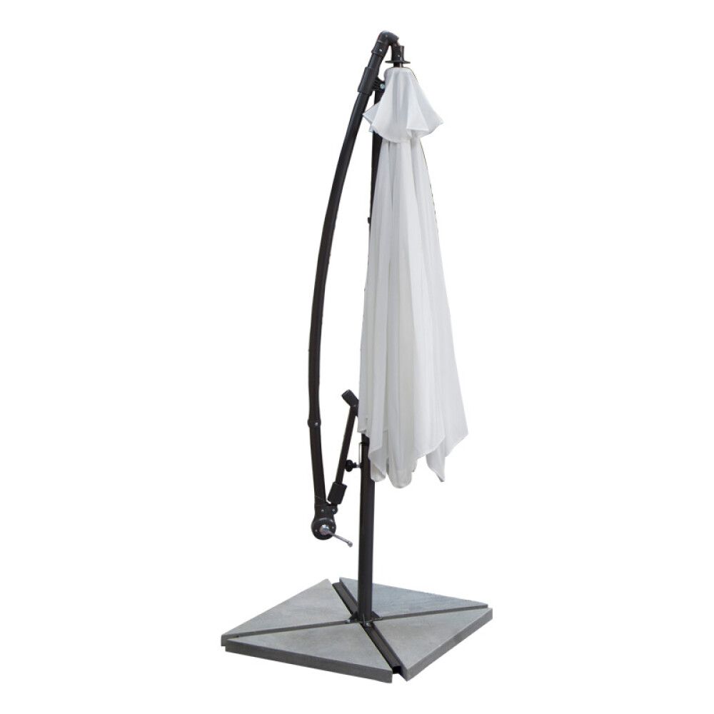 Päikesevari SunFun Toscana Ø 300 cm Looduslik valge