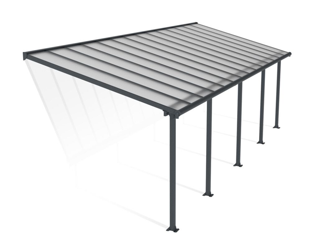 Terrassikatus Canopia Olympia hall/läbipaistev 3 x 8,5 m