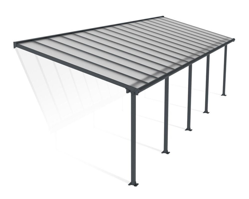 Terrassikatus Canopia Olympia hall/läbipaistev 3 x 10 m