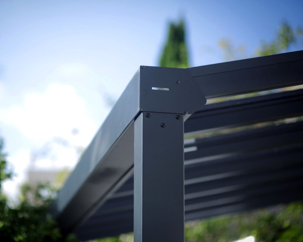 Terrassikatus Canopia Stockholm hall/läbipaistev 515 cm