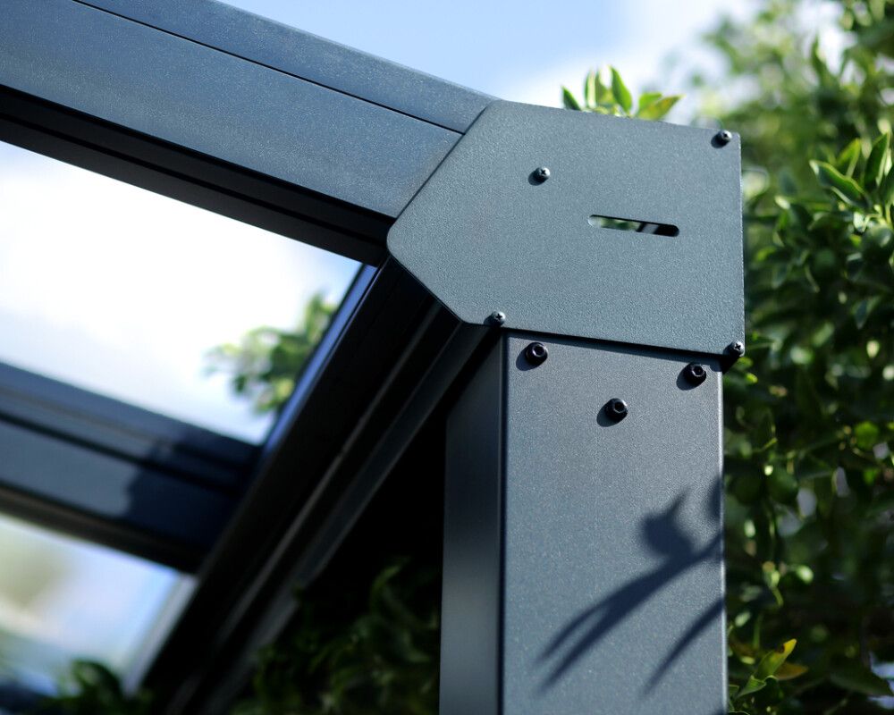 Terrassikatus Canopia Stockholm hall/läbipaistev 515 cm