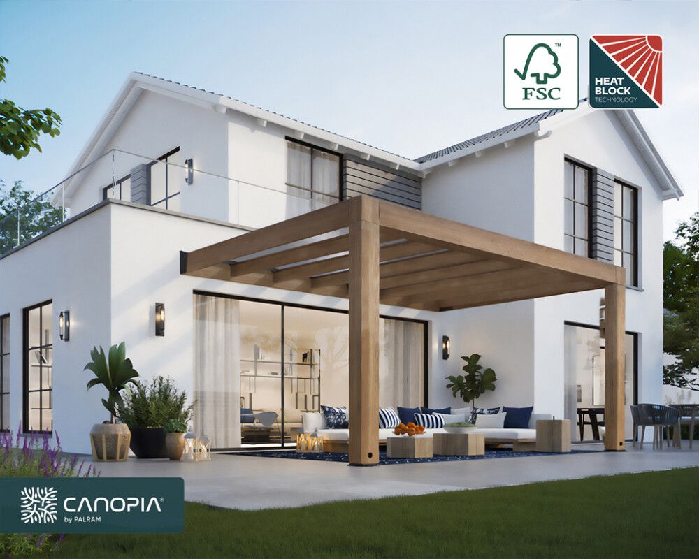 Terrassikatus Canopia Helsinki seeder 3 x 4,7 m