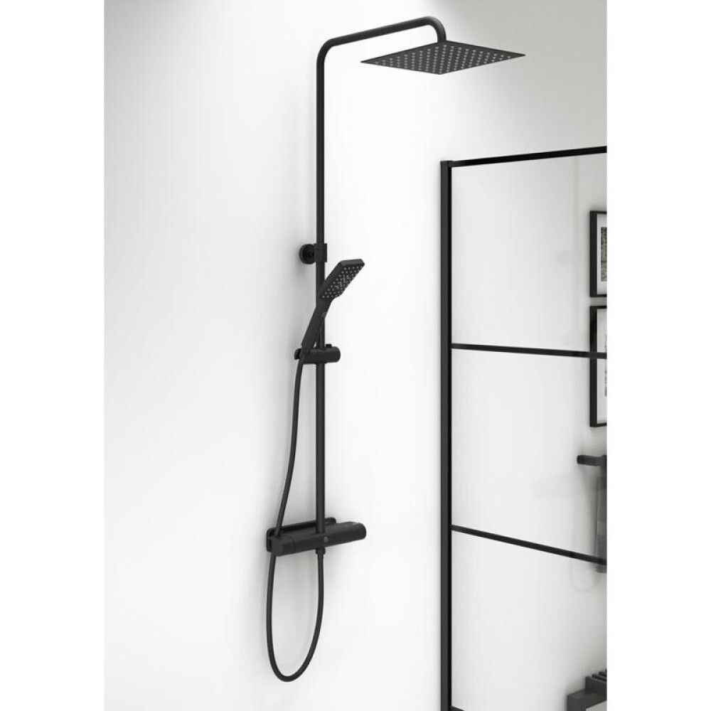 Dušikomplekt Gustavsberg Estetic Square matt must 25 × 25 cm